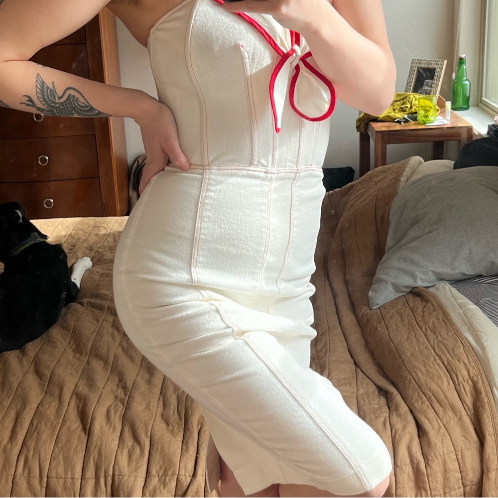 Betsey Johnson Knee Length Sailor Dress
